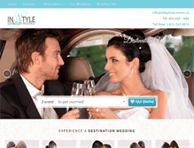 Tablet Screenshot of instyledestinationweddings.com